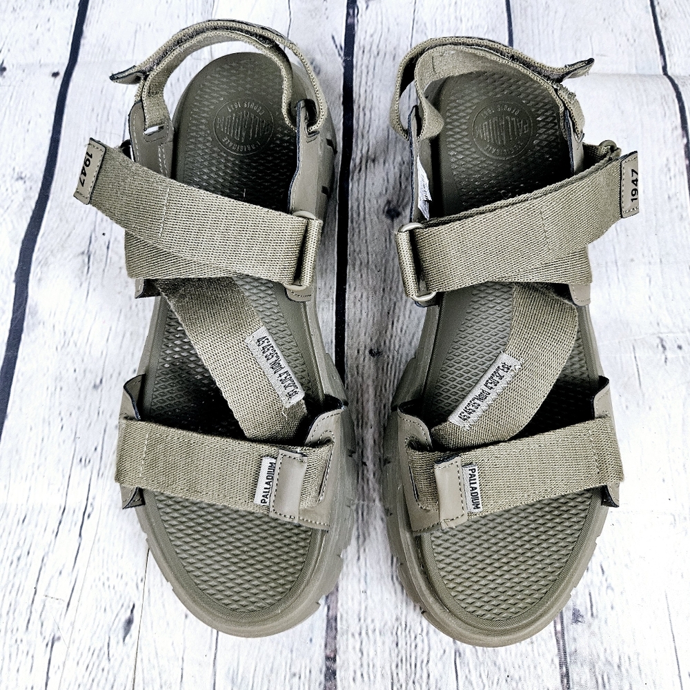 PALLADIUM | Revolt vegan military style chunky lugged sole platform sandals